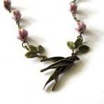 Swallow necklace jewelry wi..