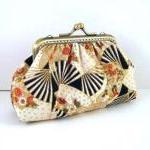 Asian Fan Frame Pouch - Br..