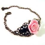 Bronzed filigree with light..