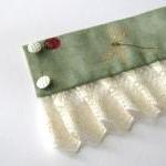 Fabric cuff bracelet dragon..