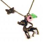 Zebra necklace jewelry with..