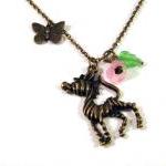 Zebra necklace jewelry with..