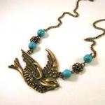 Swallow necklace jewelry wi..