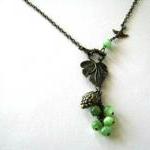 Grape necklace jewelry with..