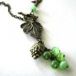 Grape necklace jewelry with..
