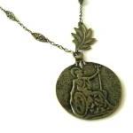 Antiqued bronze roman warri..