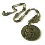 Antiqued bronze roman warri..