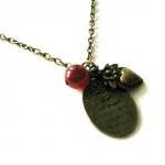 Charm necklace heart and ca..